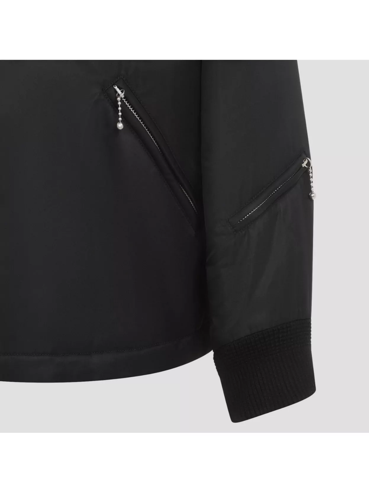 Mm6 Maison Margiela Jacket Quilted Texture Zipped Pockets In Red