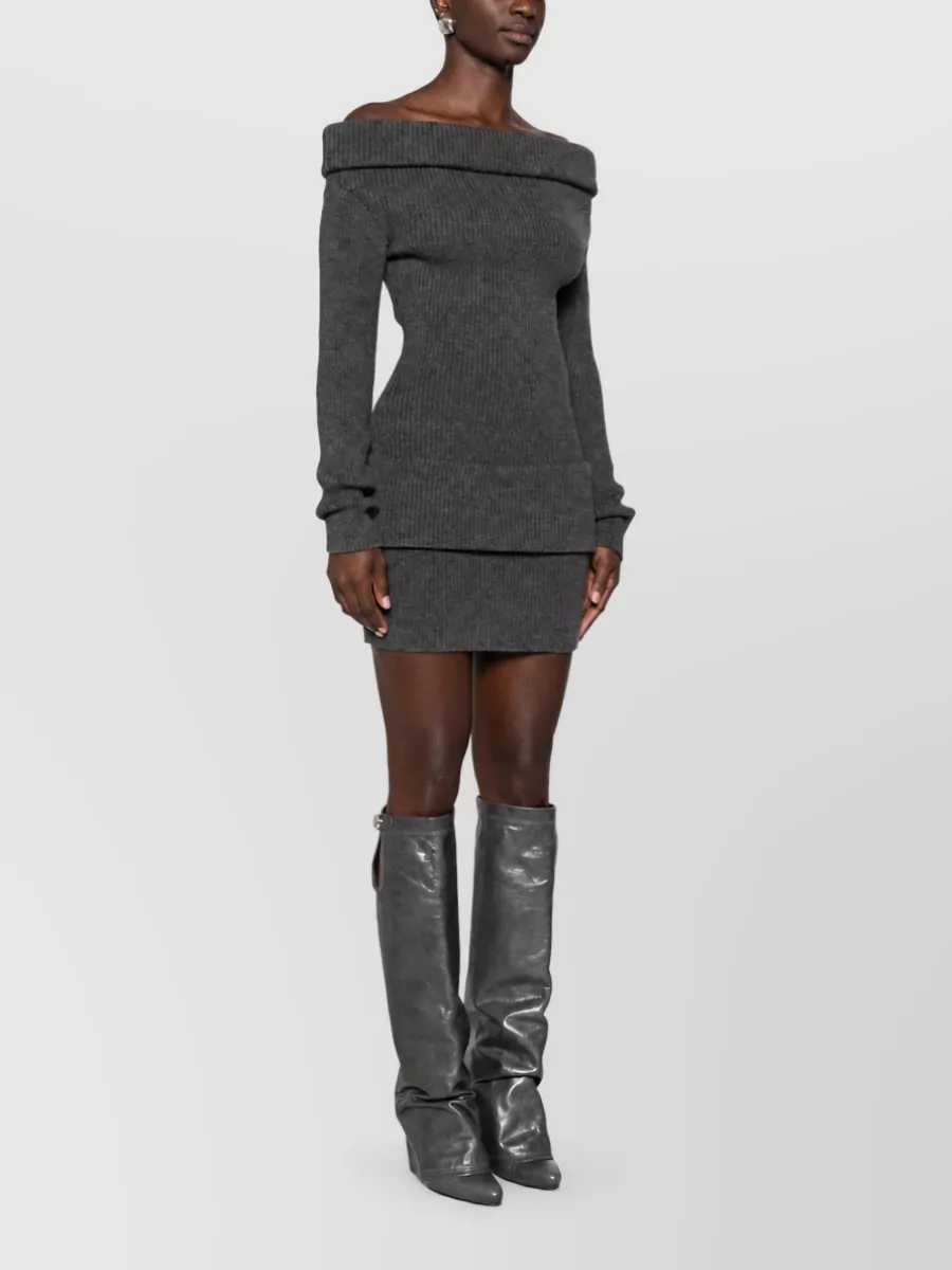 Jean Paul Gaultier Wool Knee-Length Knitted Dress