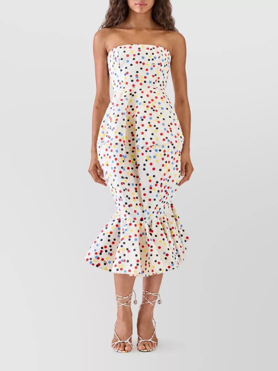 Jacquemus Printed Bustier Midi Dress