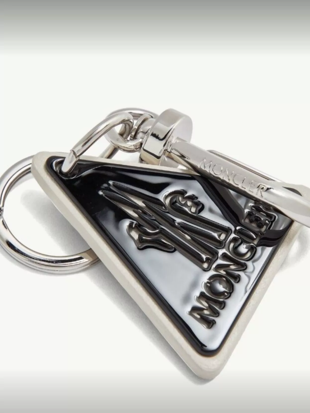 Moncler Triangle Shaped Keyring Attachment