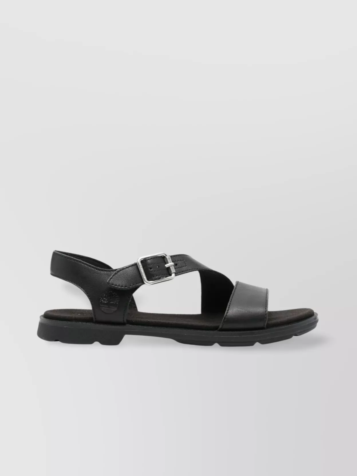 Timberland Bay Backstrap Sandal Buckle Detail In Black
