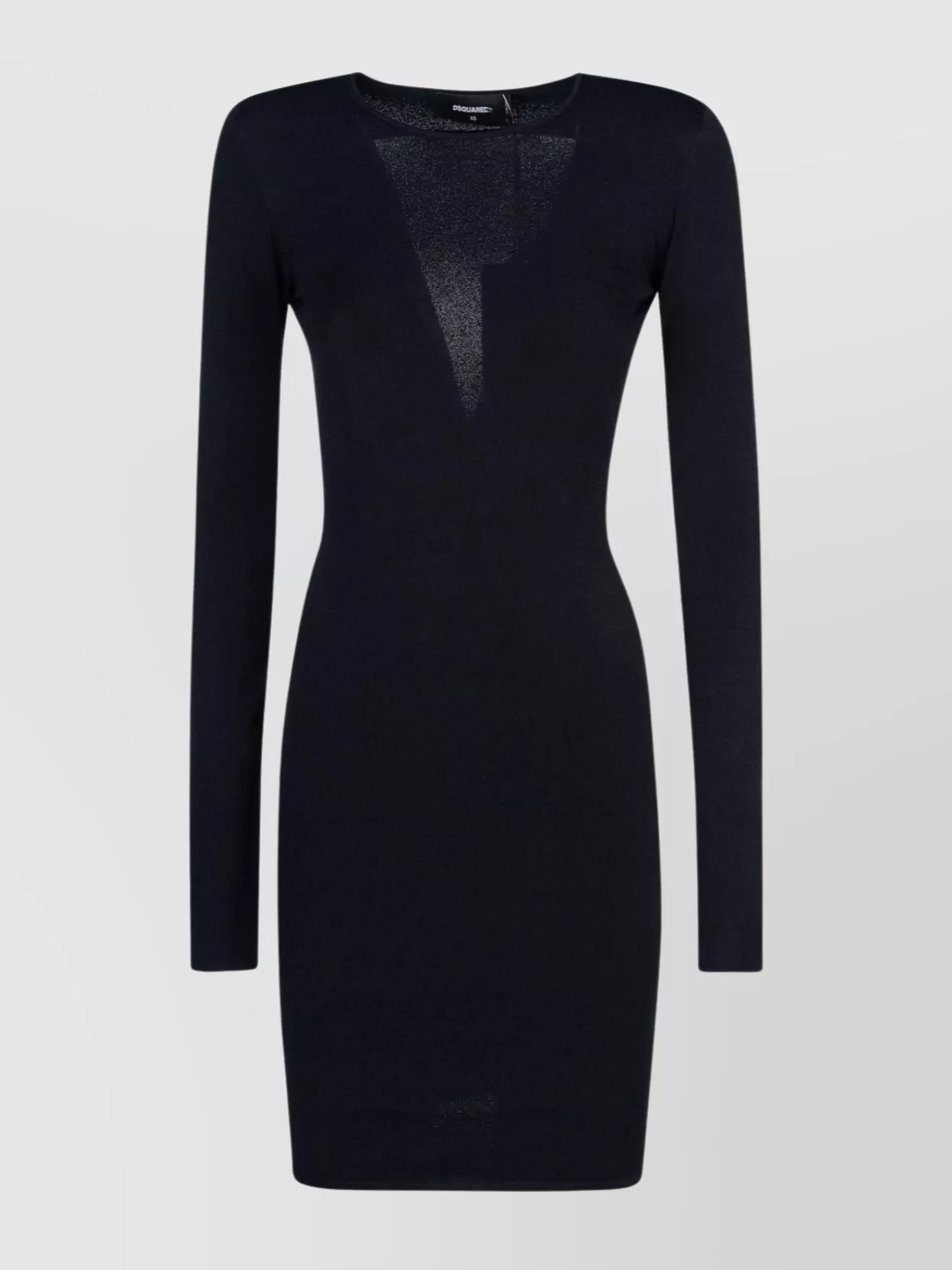 Dsquared2 Fitted Knee-Length Dress Long Sleeves