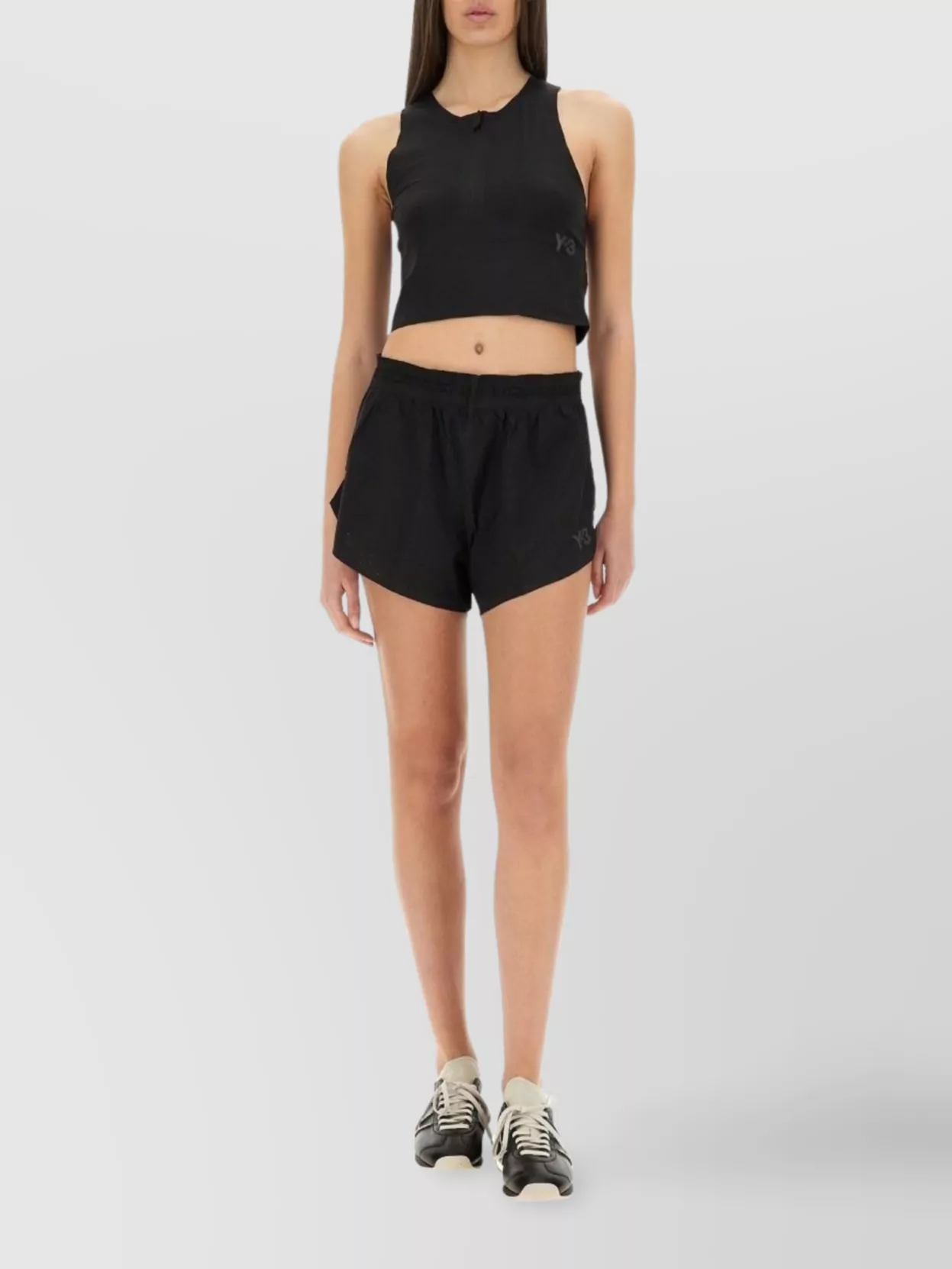 Y-3 Cropped Racerback Slim Fit Tops