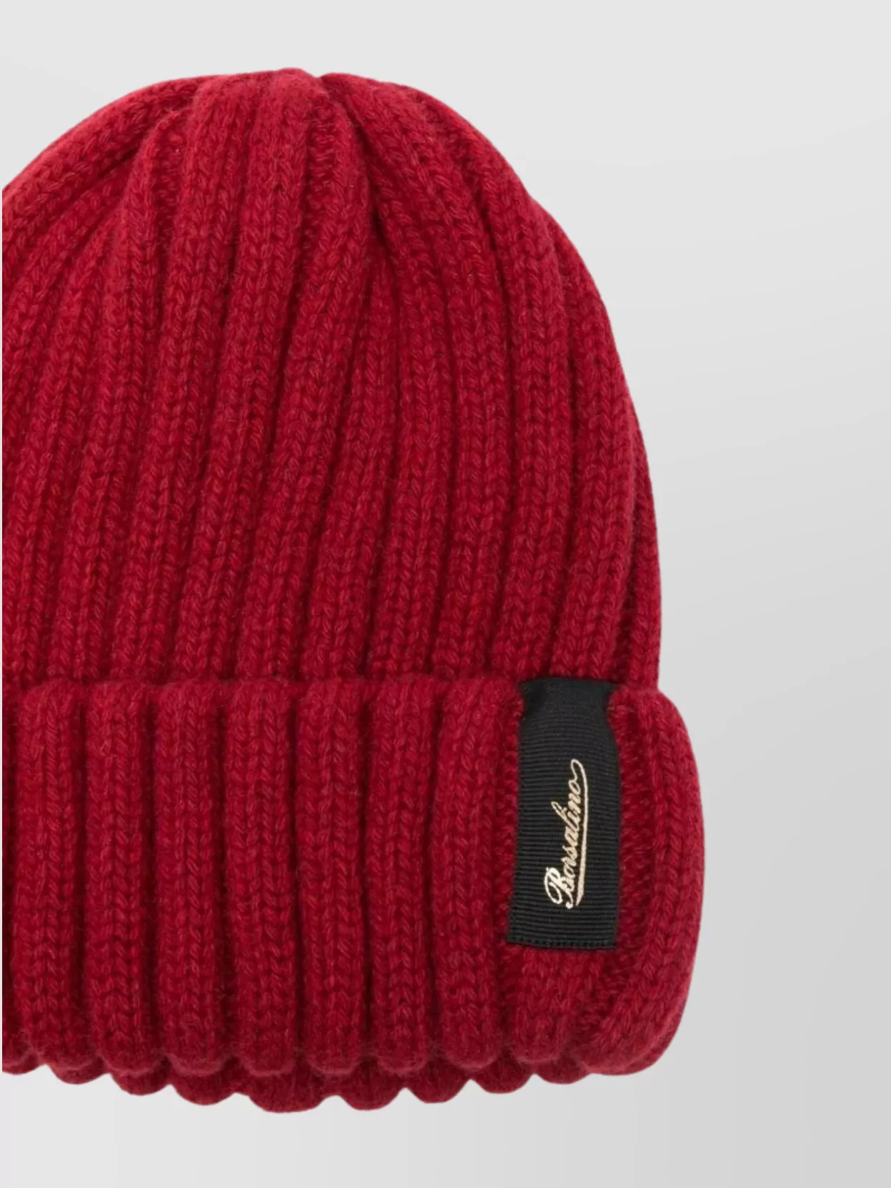 Borsalino Cashmere Beanie Featuring Folded Cuff