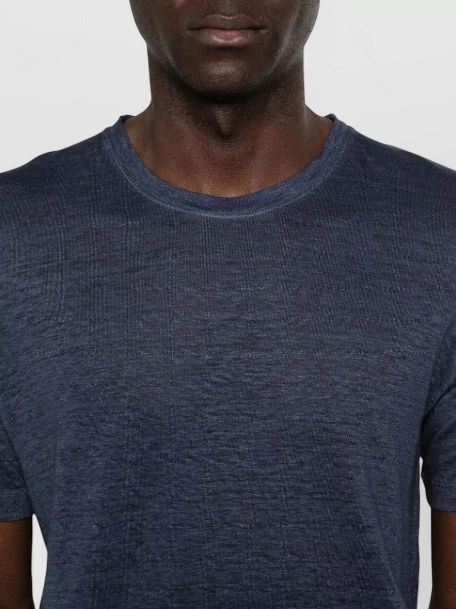 120% Lino Linen Short-Sleeve T-Shirt