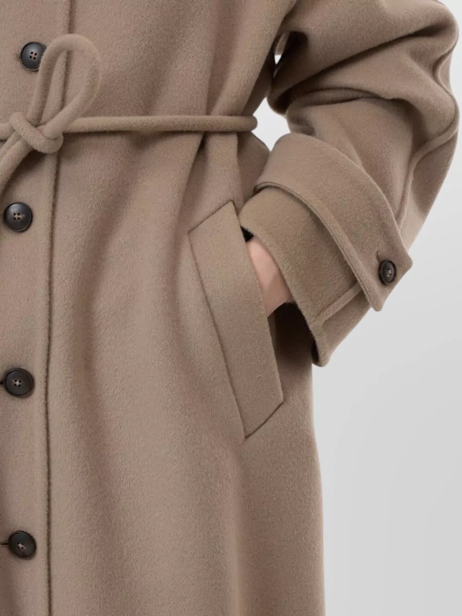 Closed Cashmere Belted Single Breasted Coat