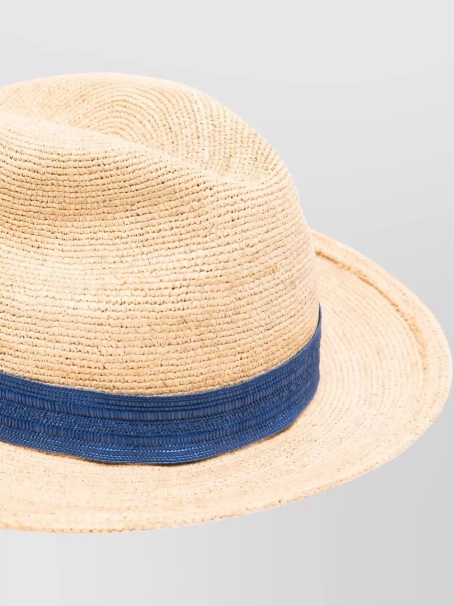 Borsalino Woven Straw Sun Hat