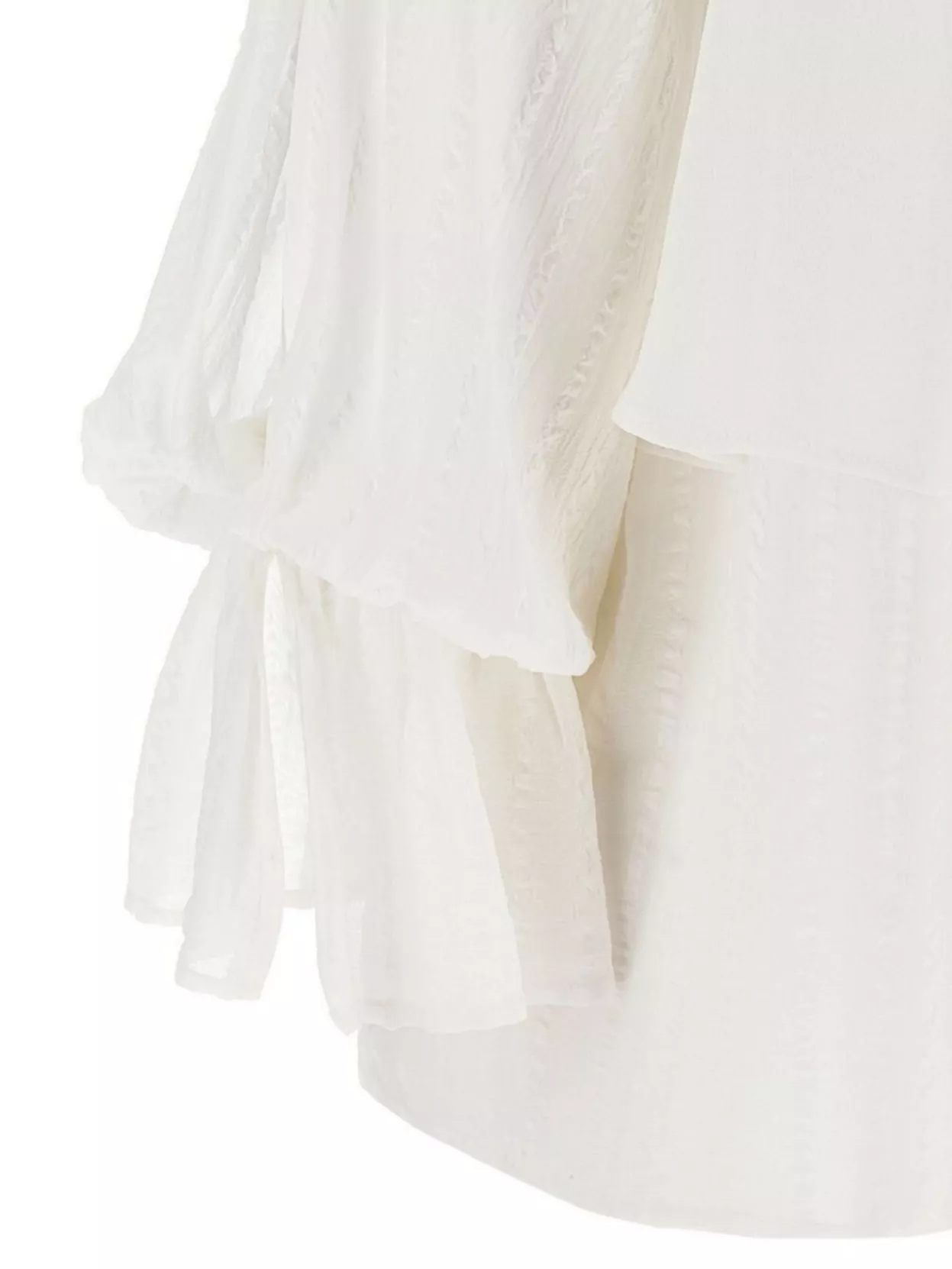 Pinko Layered Sheer Fabric Top With Tassel Detail
