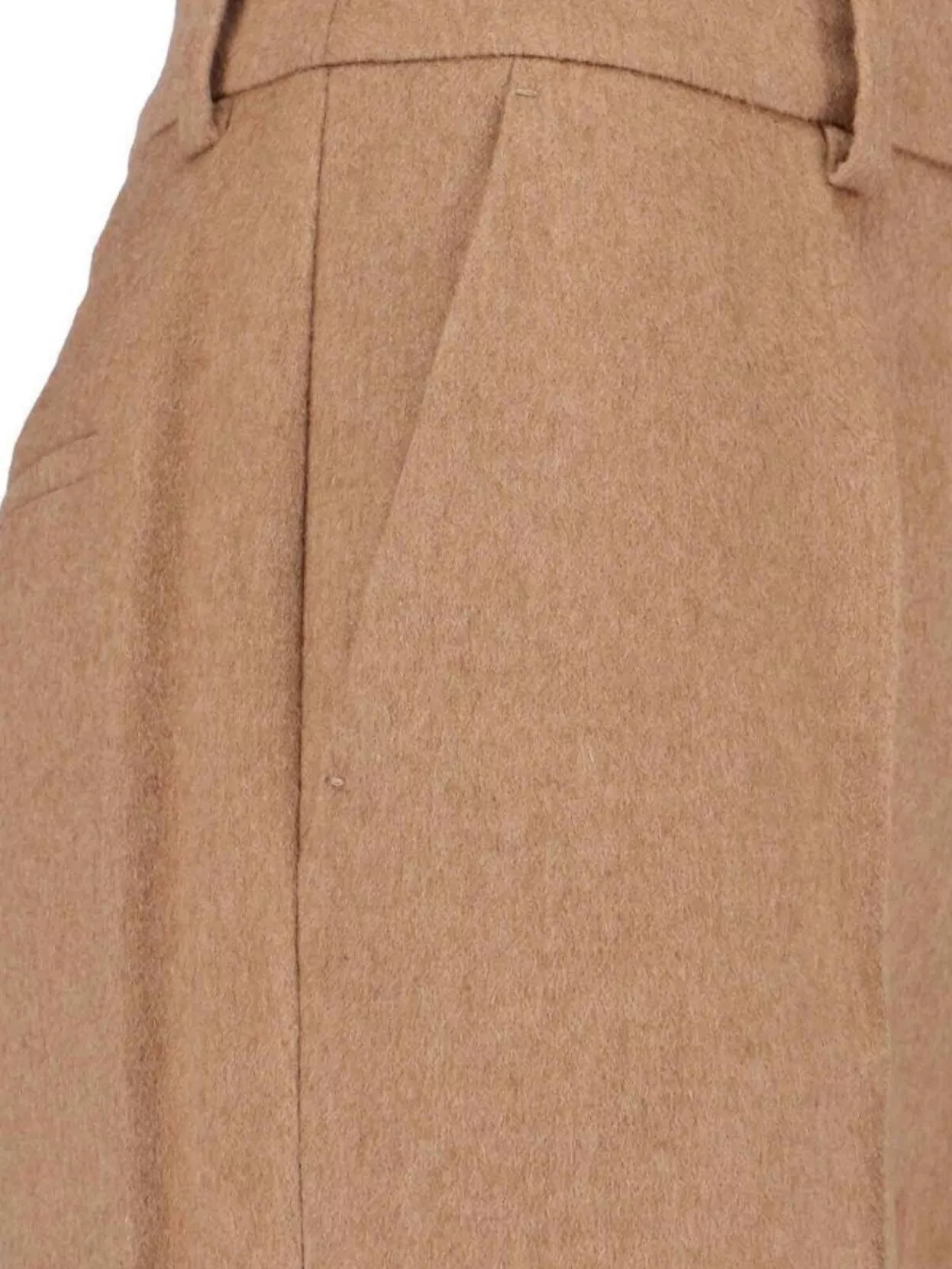 Max Mara Straight Trousers Featuring Pleated Front And Belt Loops
