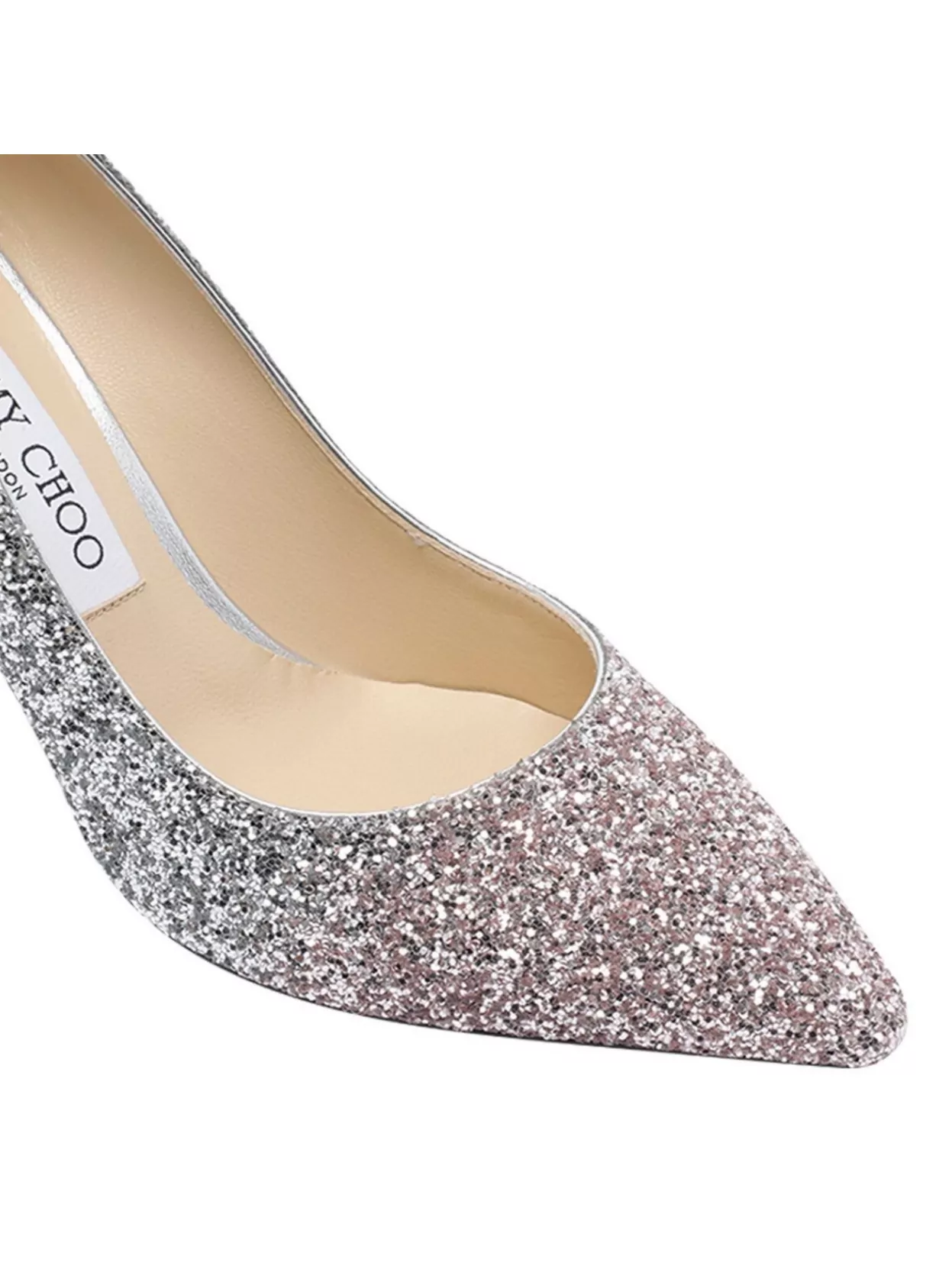 Jimmy Choo Glitter Pointed Toe High Heel Pumps