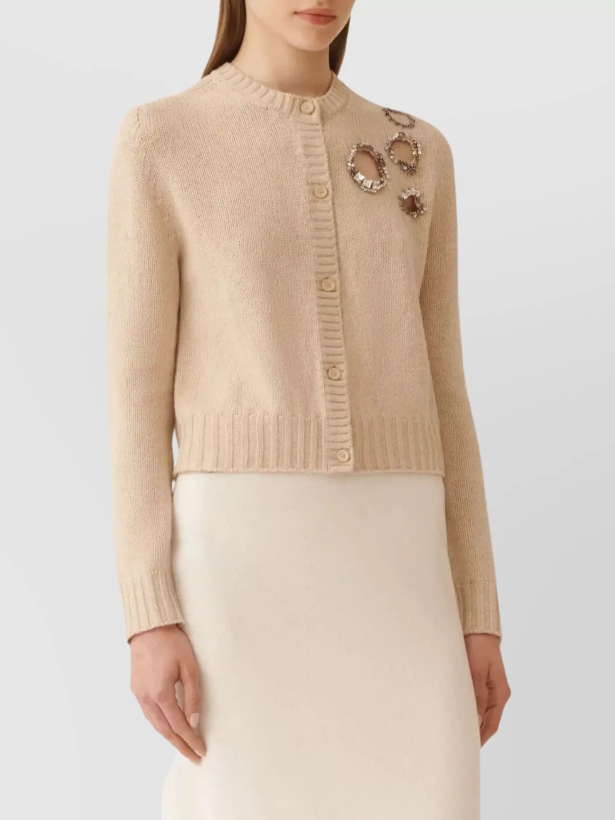 Fabiana Filippi Knitwear With Crew Neck And Long Sleeves
