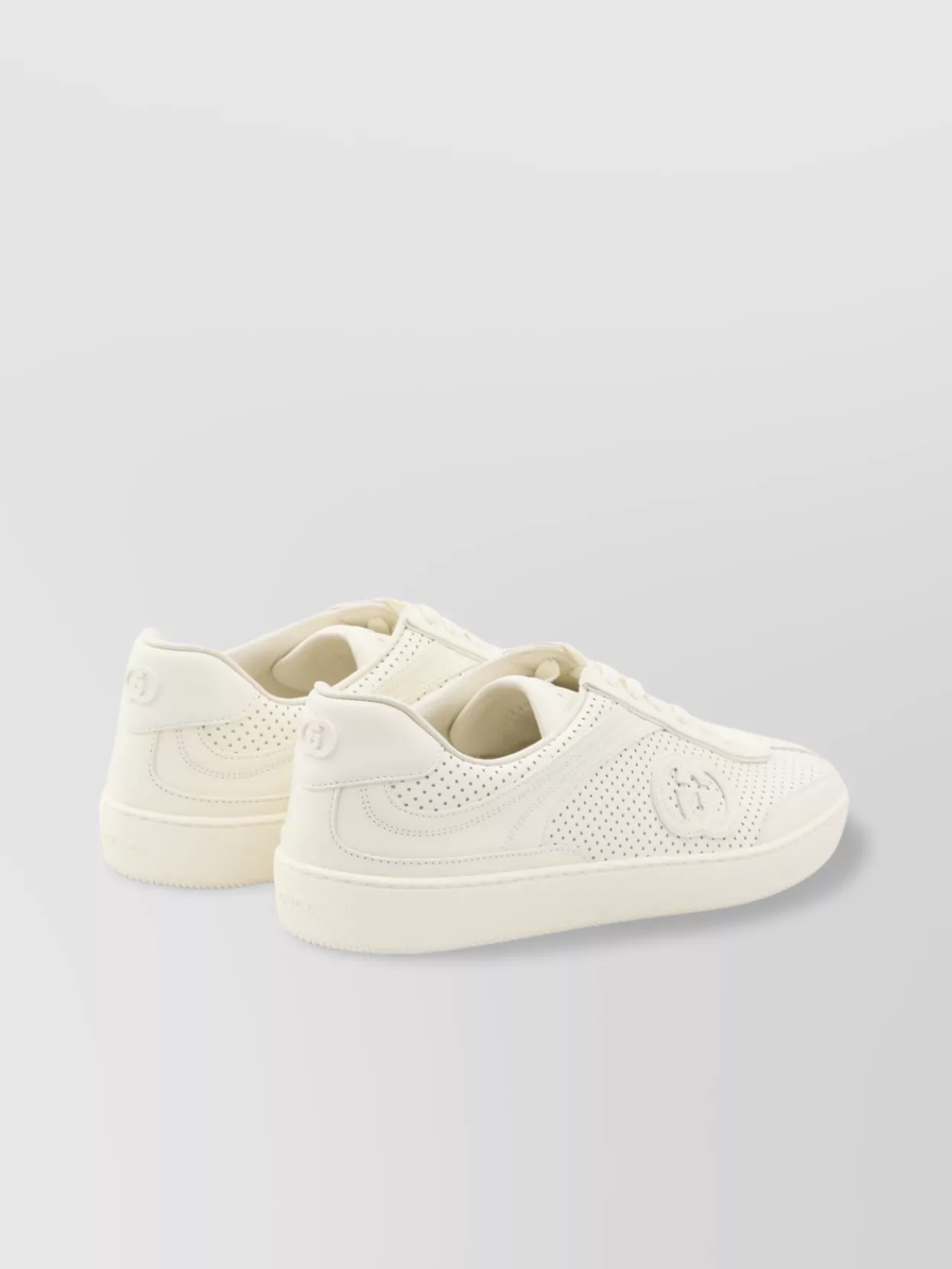 Gucci Sneakers Leather Perforated Inserts