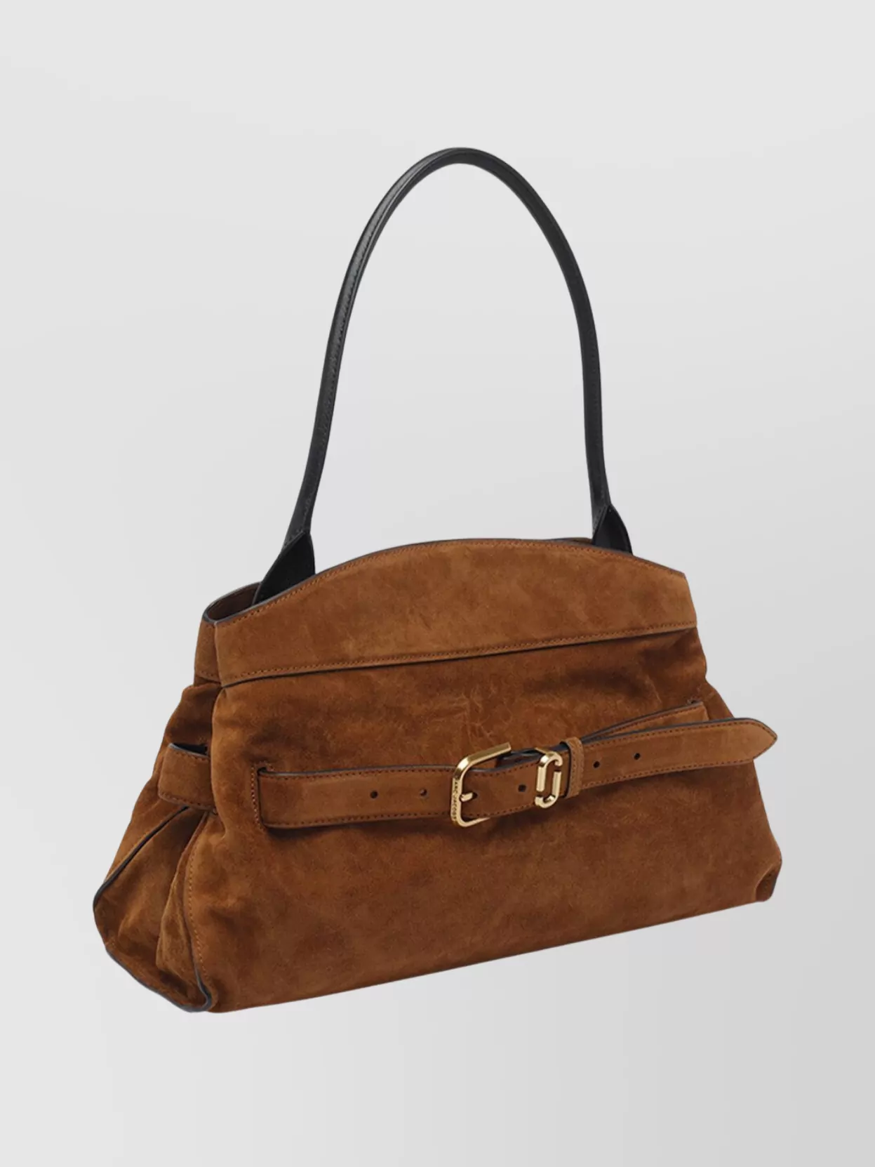 Marc Jacobs Dakota Suede Shoulder Bag With Buckle Straps