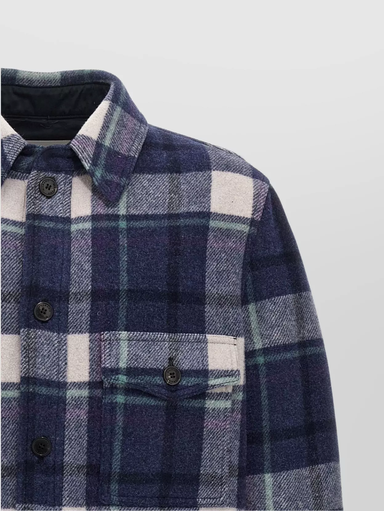 Isabel Marant Checkered Jacket With Chest Pockets And Collar