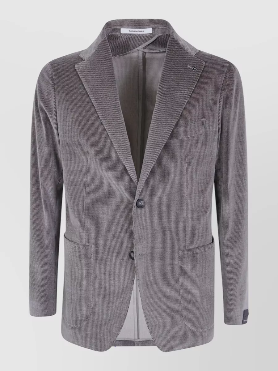Tagliatore wool single-breasted suit jacket