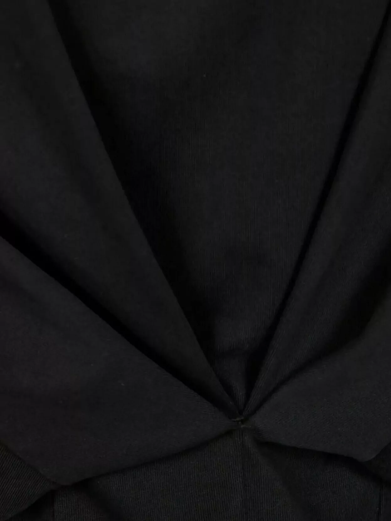 Darkpark Draped Cropped T-Shirt Back Twist