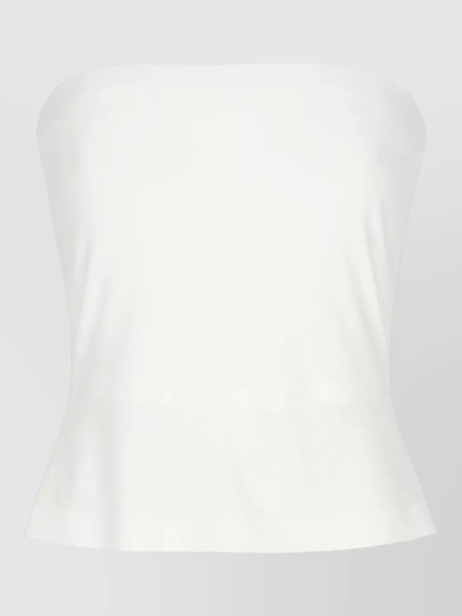 Norma Kamali Ruched Strapless Top