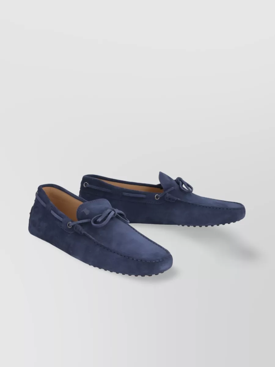 Shop Tod's Gommino Leather Slip-on Loafers In Blue