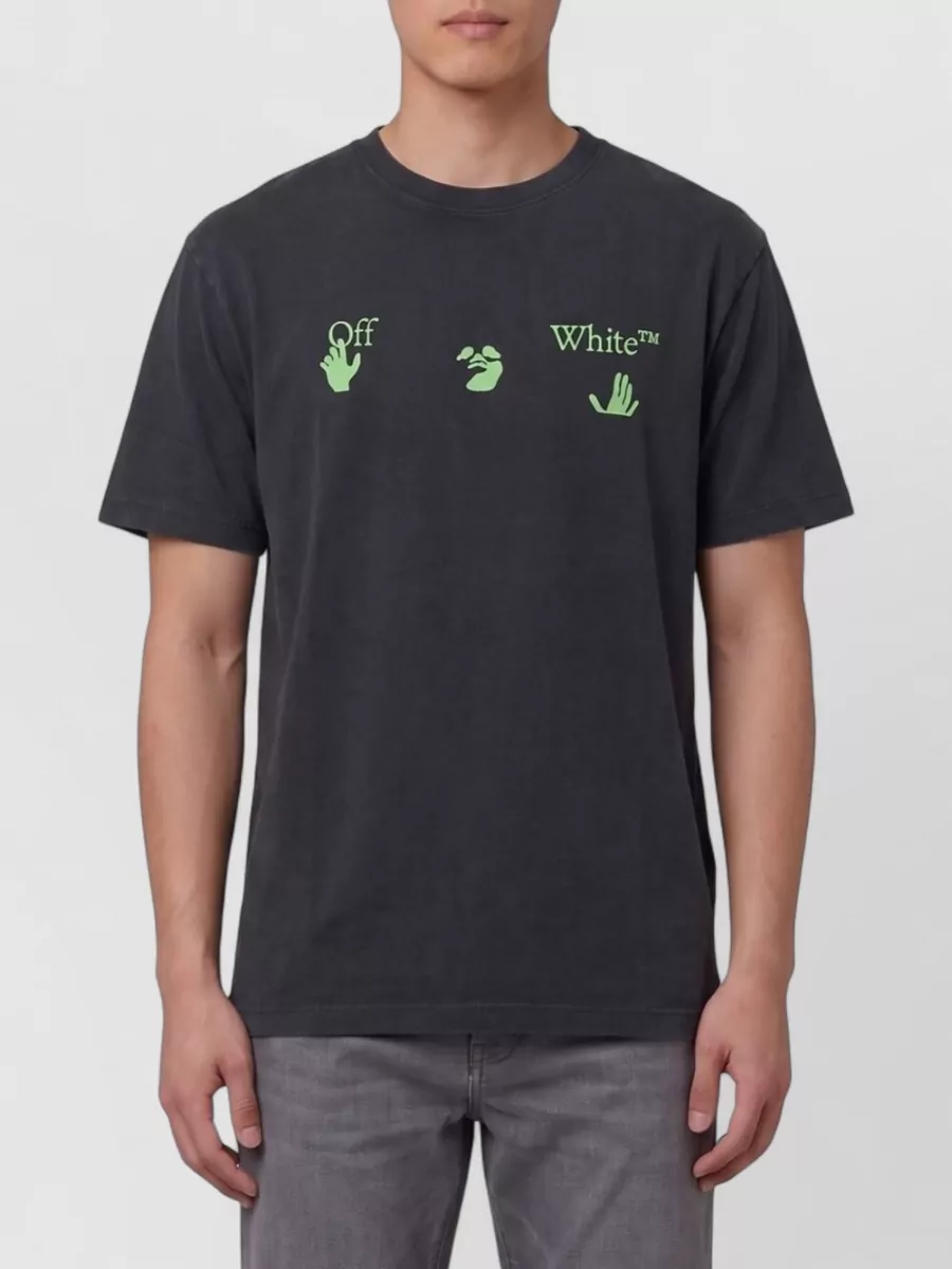Off-White cotton graphic-print regular-fit t-shirt