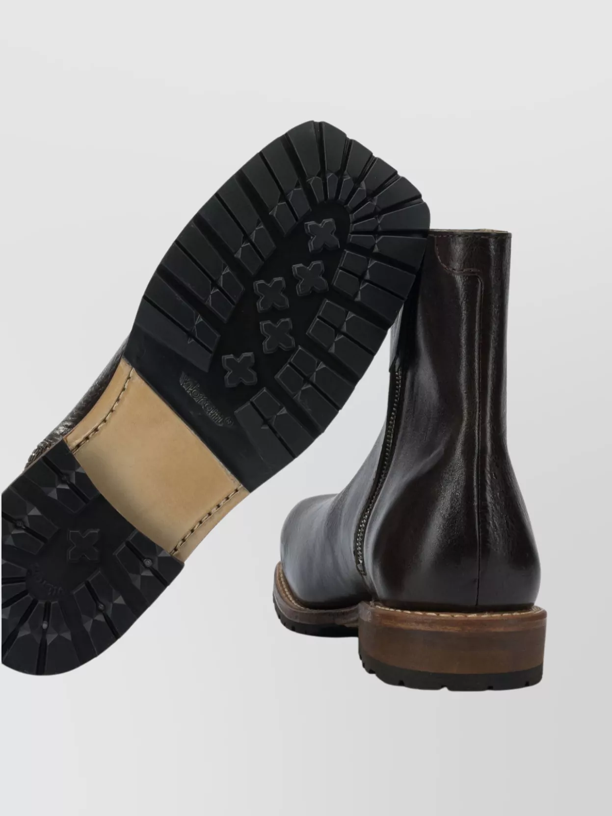 Our Legacy Leather Ankle Boots Round Toe