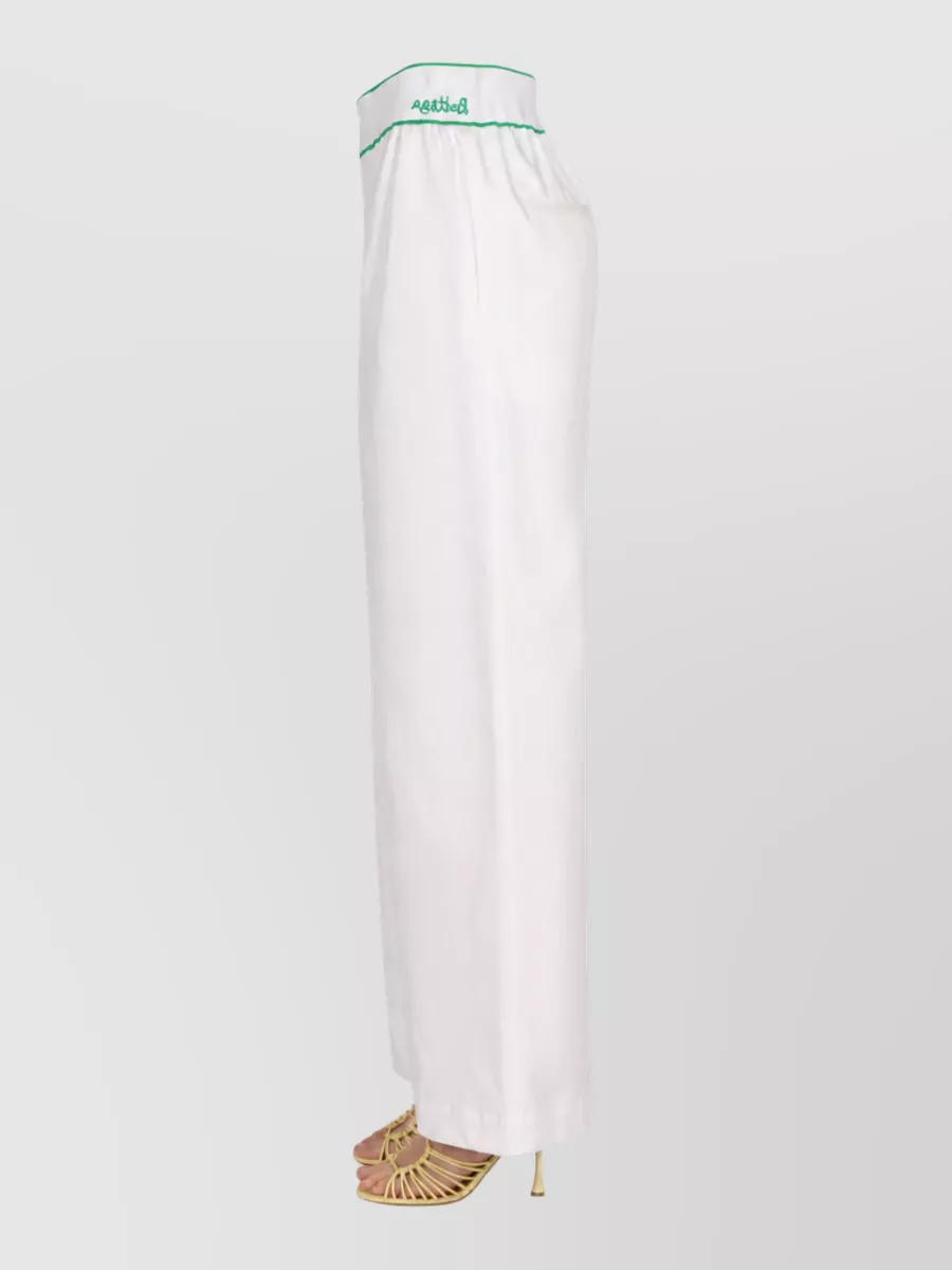 Bottega Veneta Cotton Wide-Leg Trousers