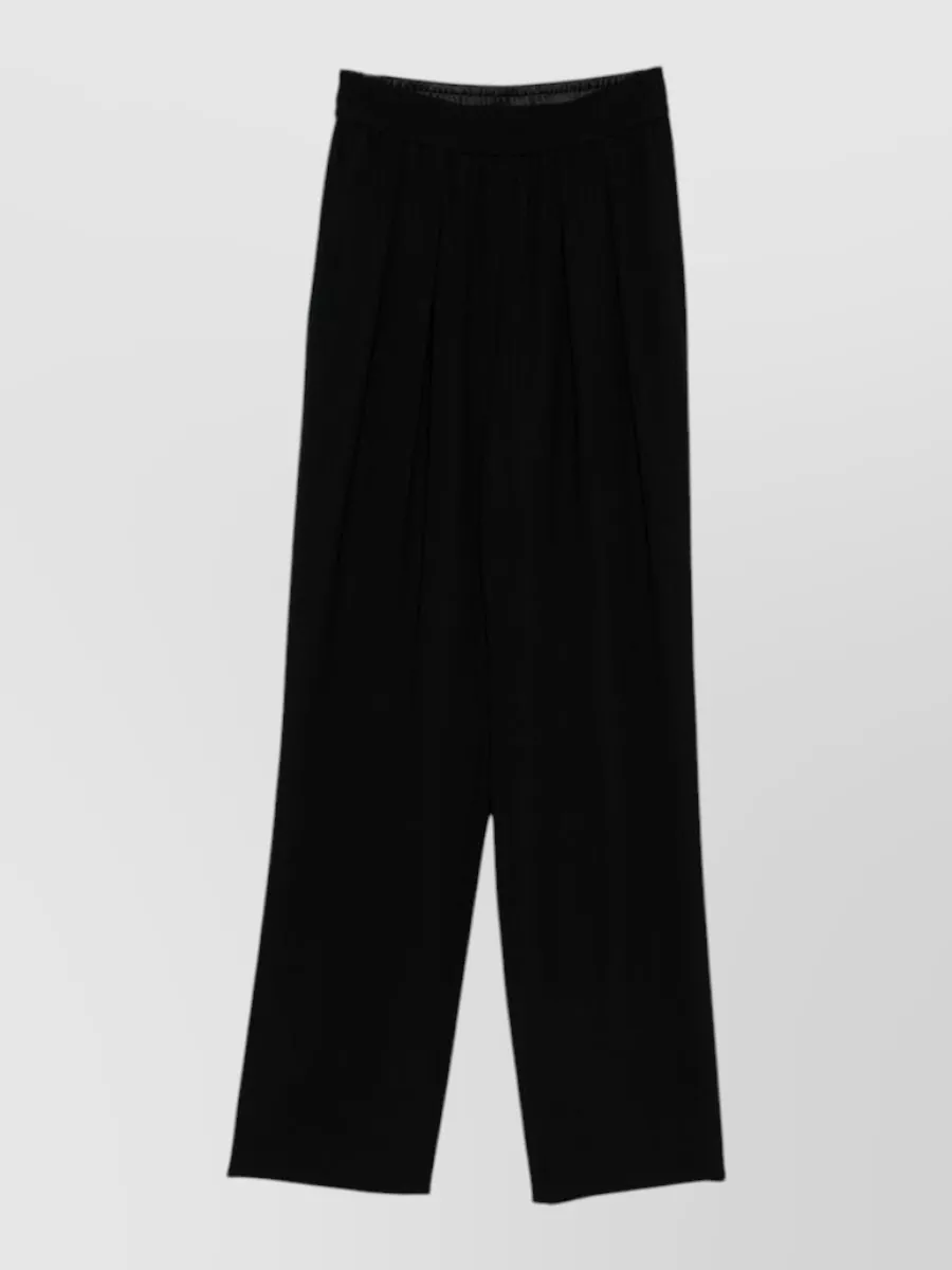 Emporio Armani pleated straight-leg trousers