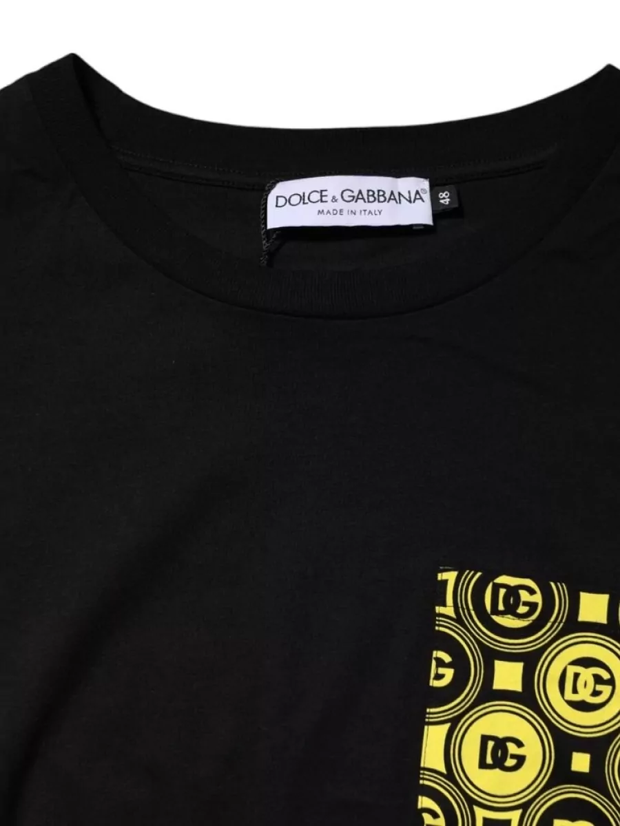 Dolce&Gabbana Cotton Pattern Pocket Short-Sleeve T-Shirt