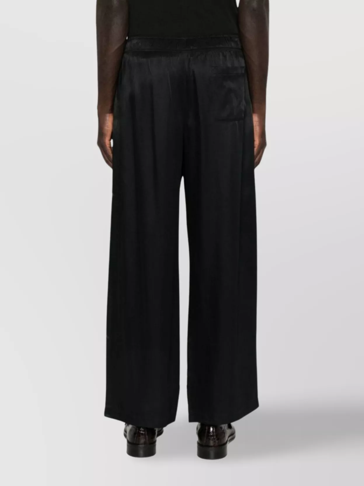 Our Legacy Wide Leg Satin Trousers Side Pockets