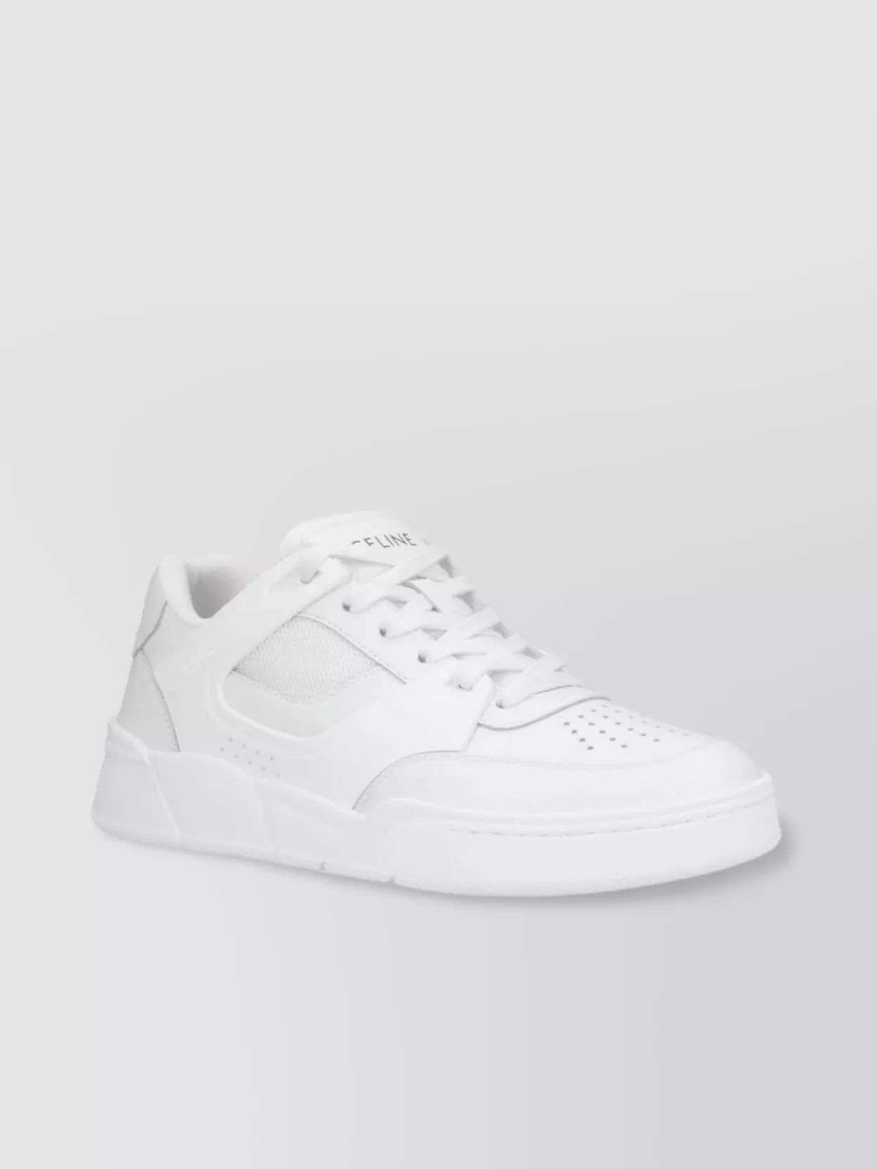 Celine Round Toe Perforated Rubber Sole Sneakers