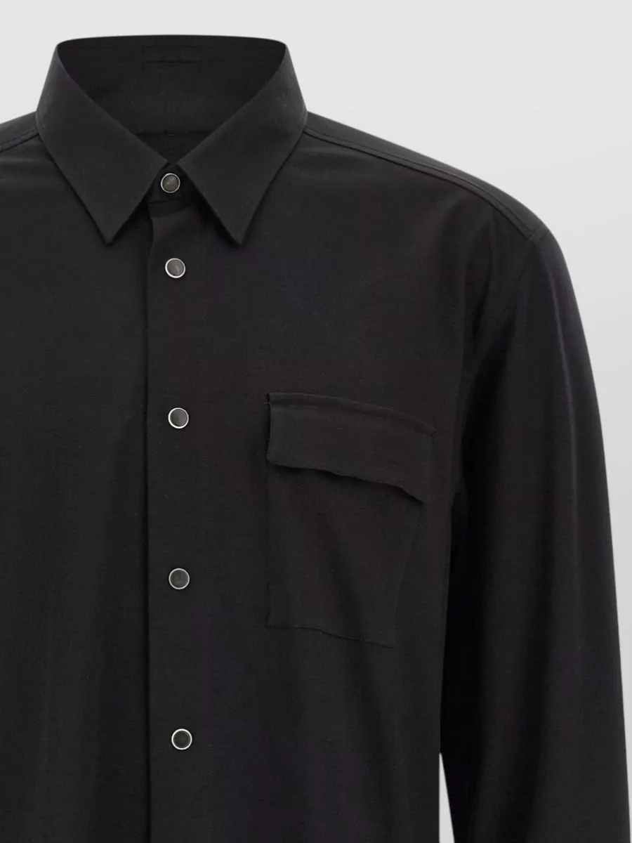 Kiton Cotton Buba Long-Sleeve Shirt