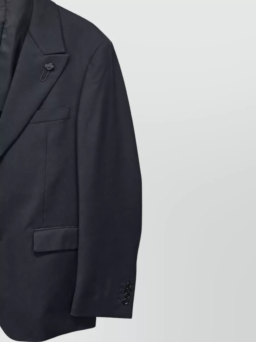 Lardini Wool Single-Breasted Coat