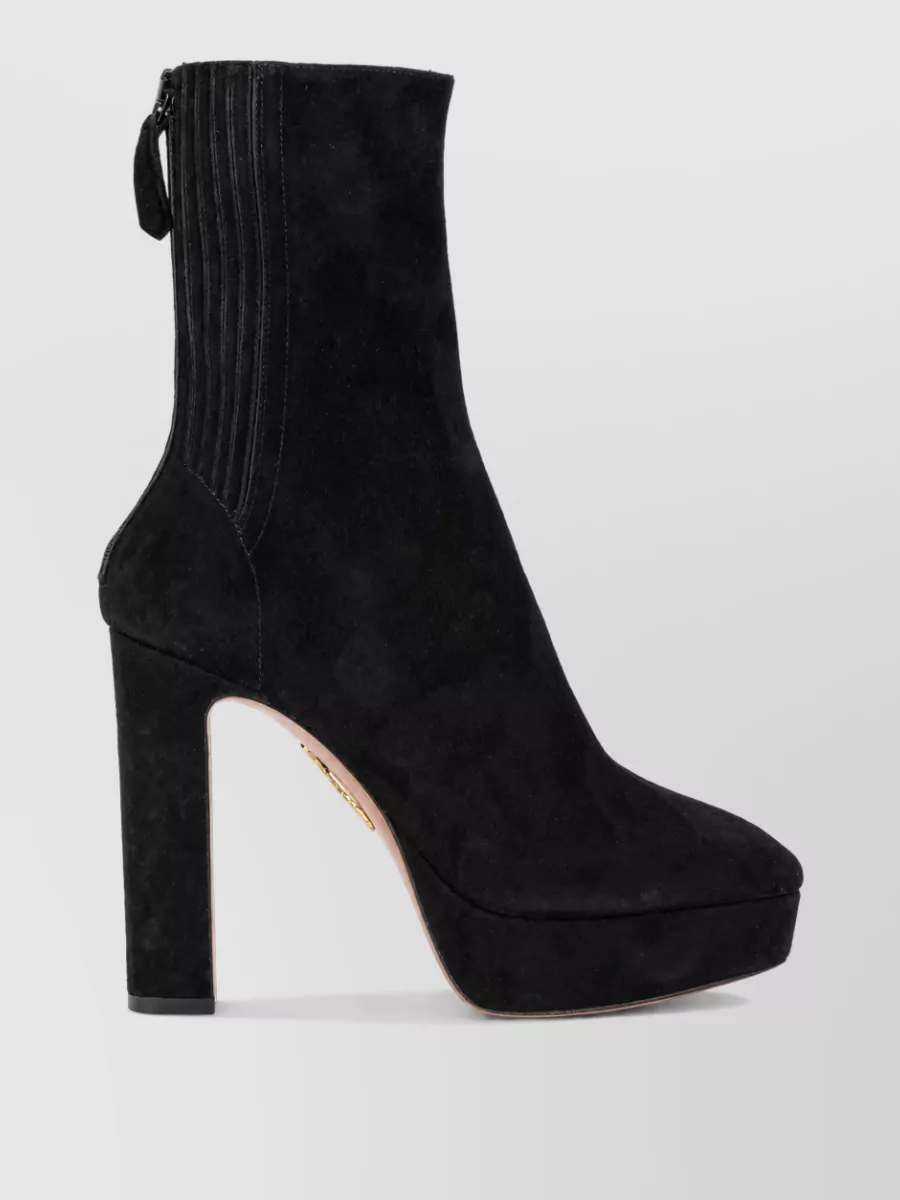 Aquazzura suede leather ankle boots
