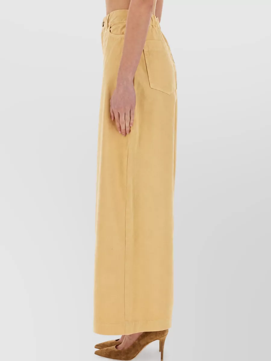Alysi Cotton Wide-Leg Trousers