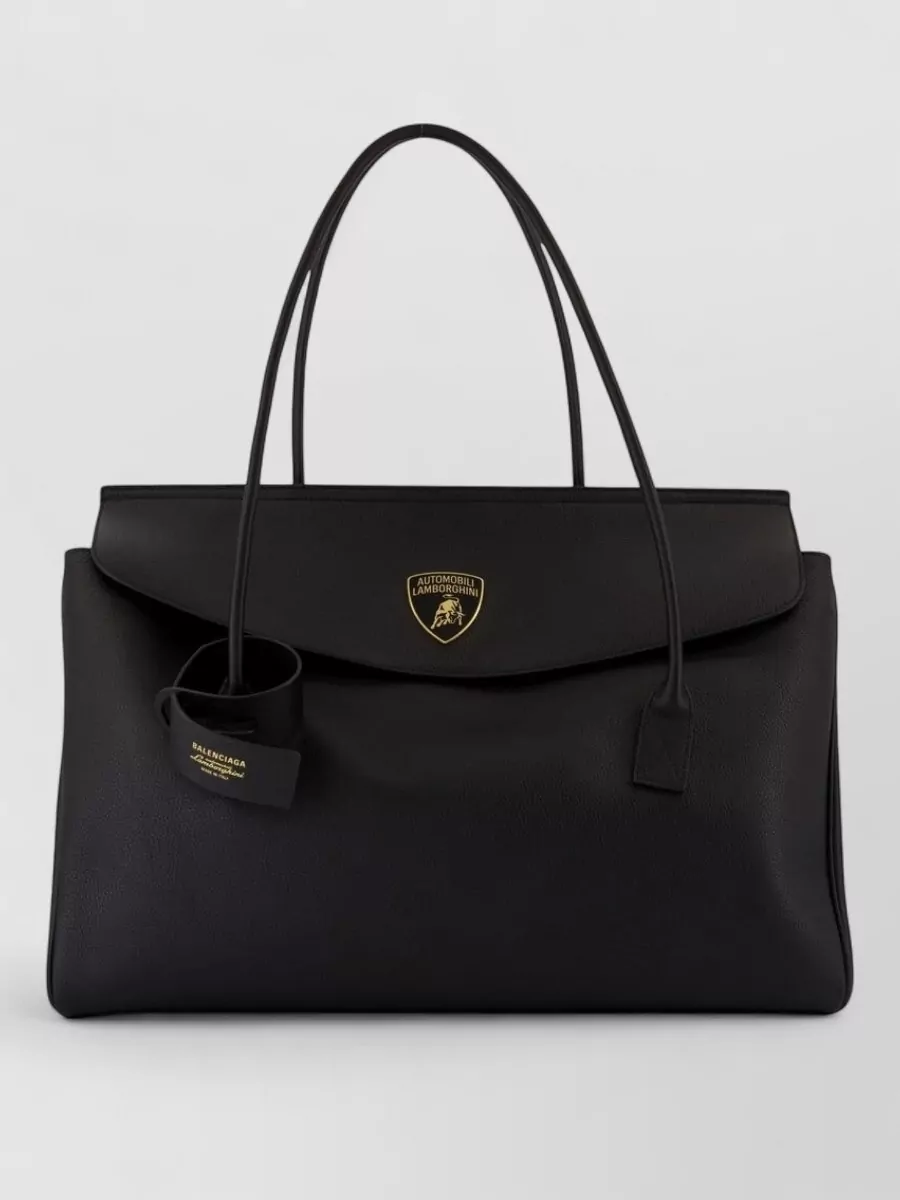 Balenciaga Carrie leather tote bag