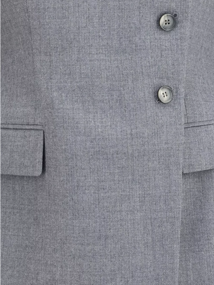 Alexander Mcqueen Pinstripe Slim-Fit Single-Breasted Suit Jacket