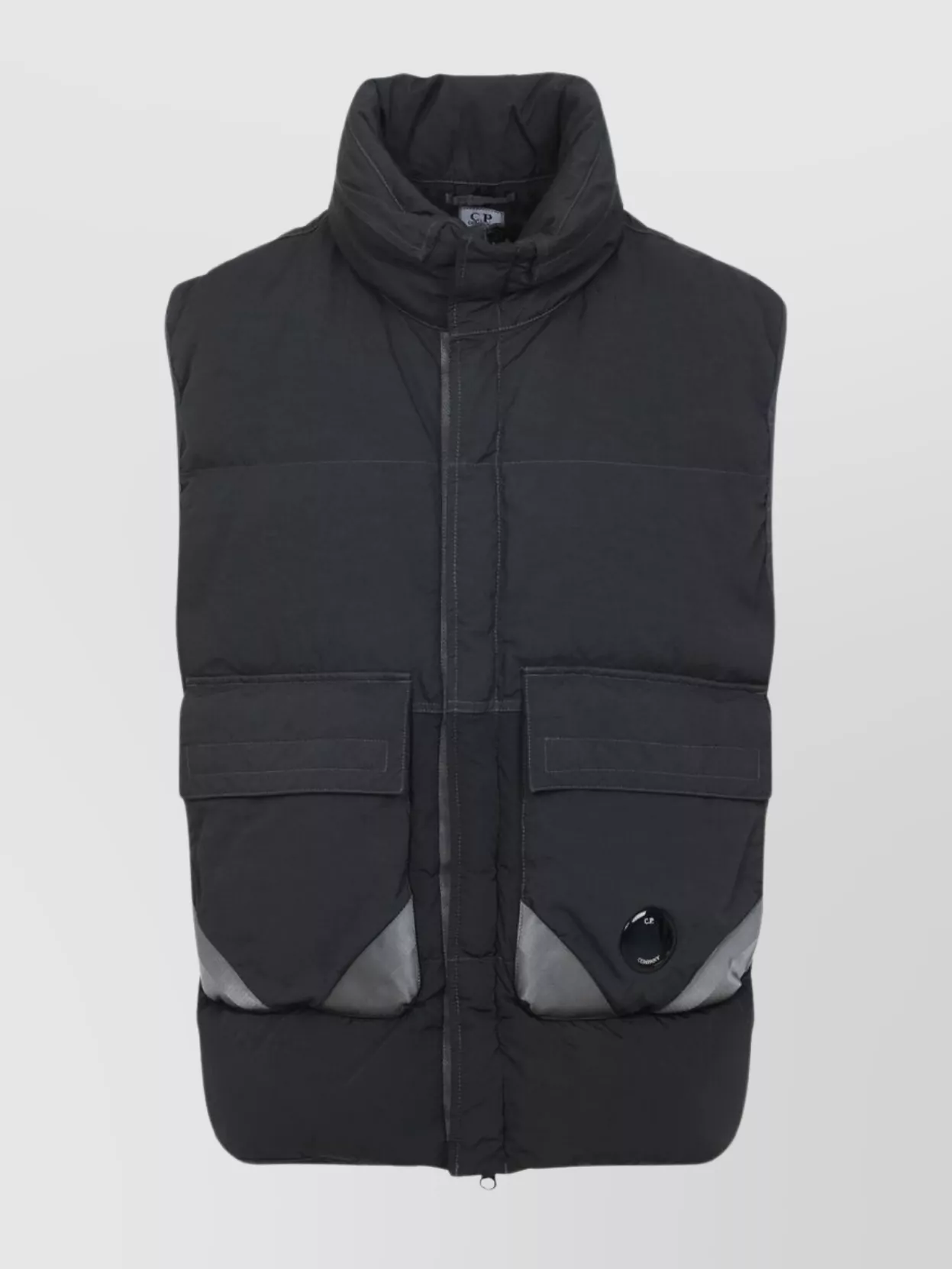 C.p. Company Quilted High Collar Sleeveless Jacket