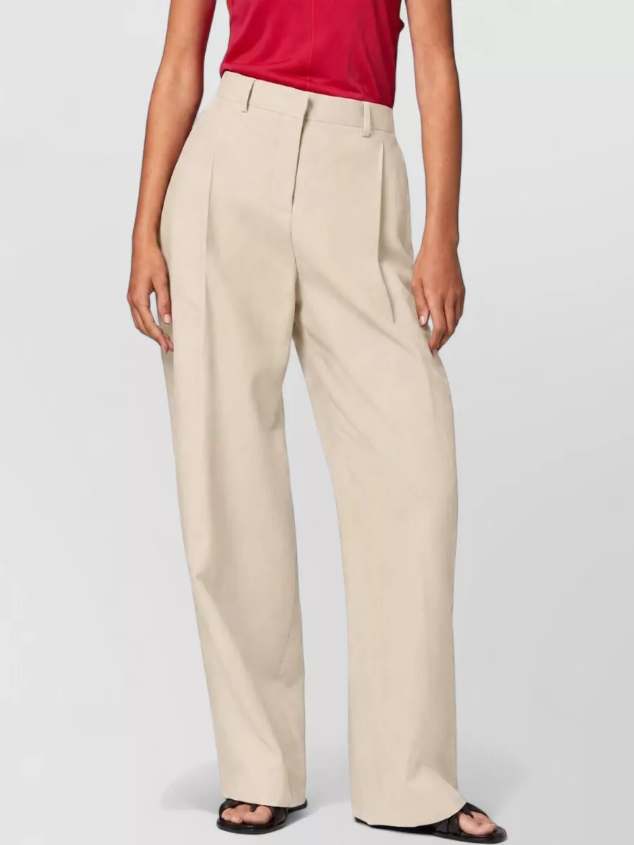 Paul Smith Linen Wide-Leg Trousers