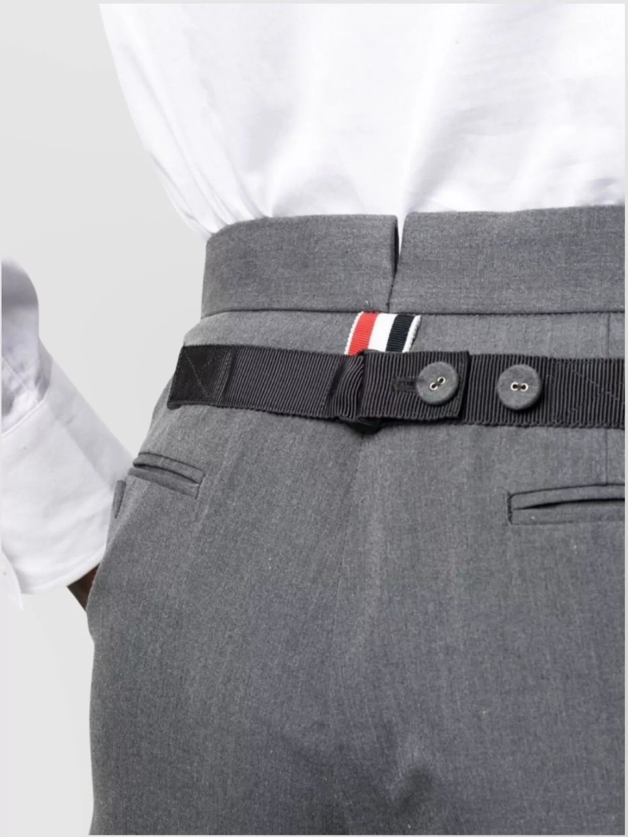 Thom Browne Gg Backstrap Trouser Cuffed Hem