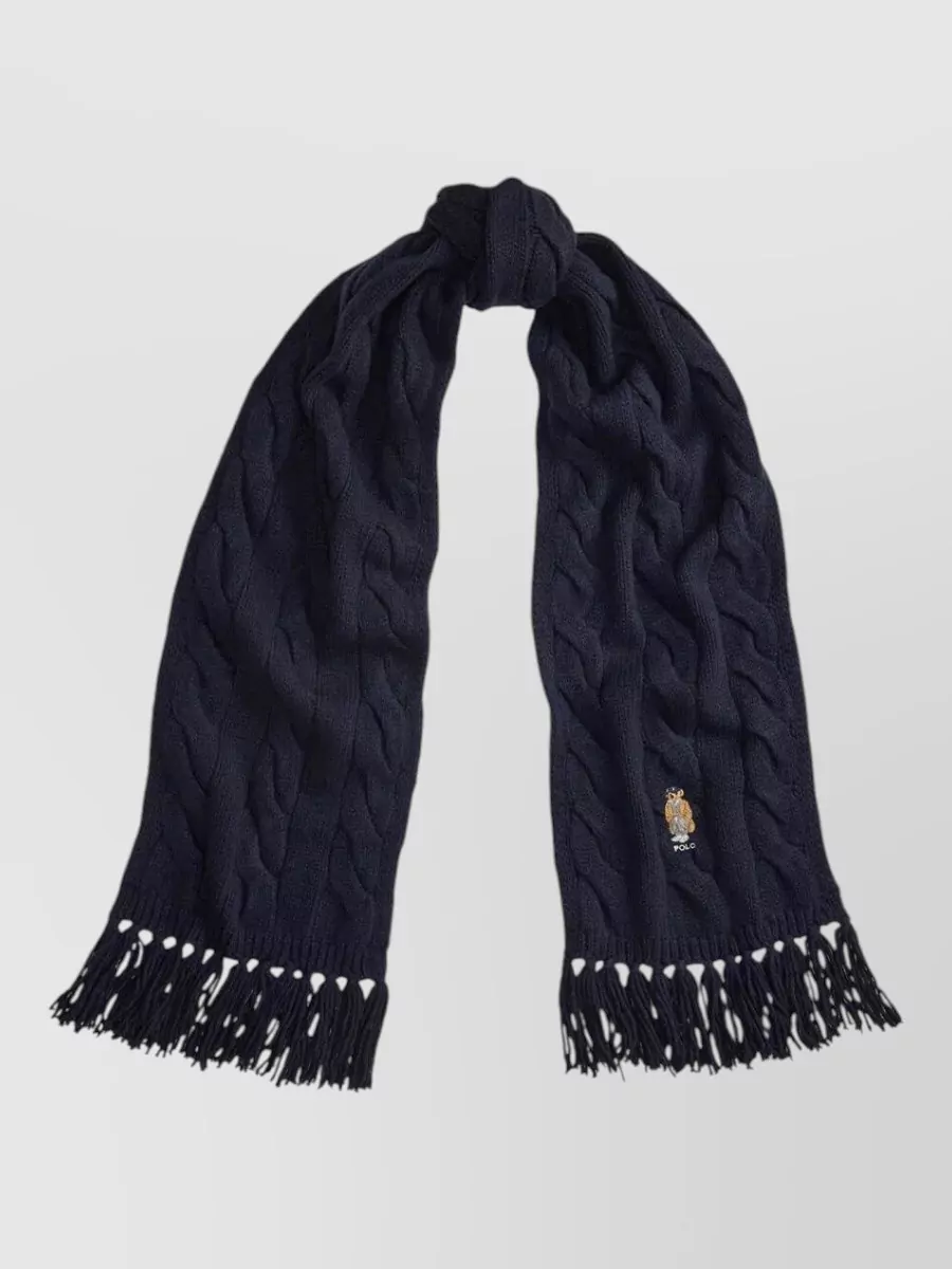 Polo Ralph Lauren Cable-knit wool scarf