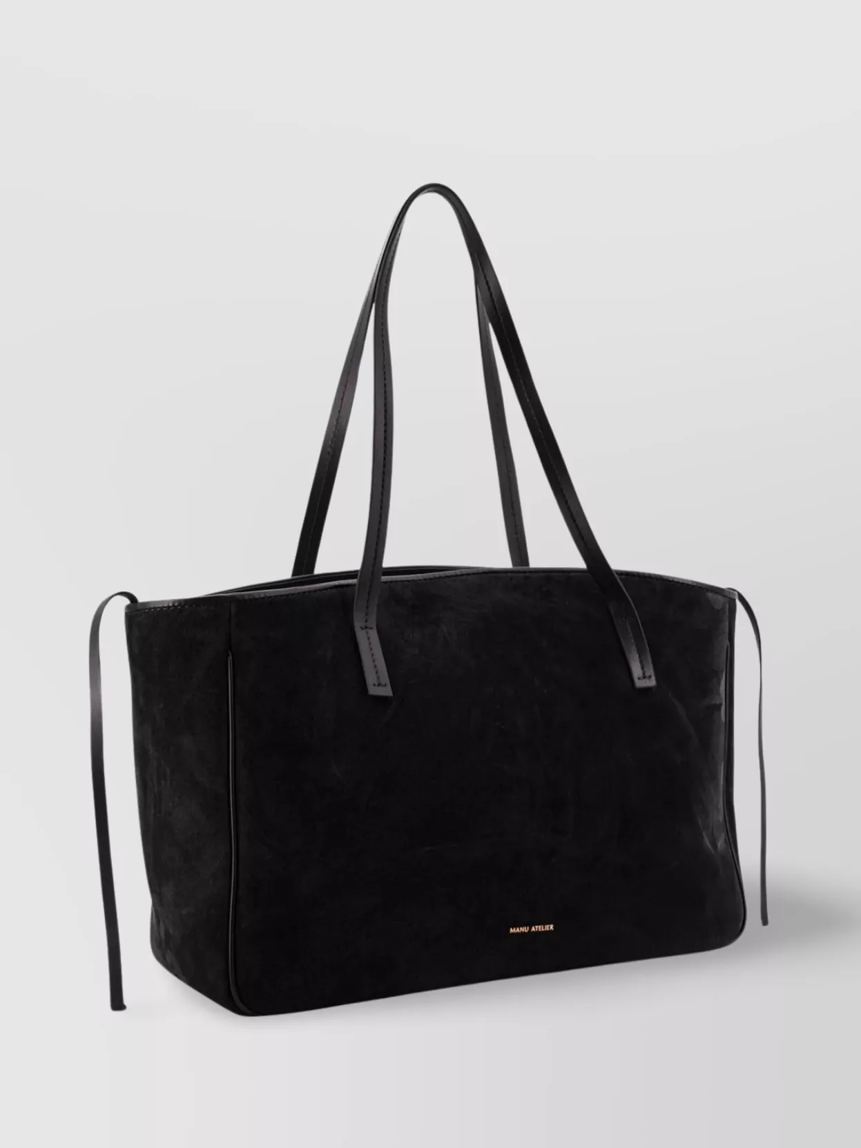 Manu Atelier Xl Du Jour Suede Shoulder Bag