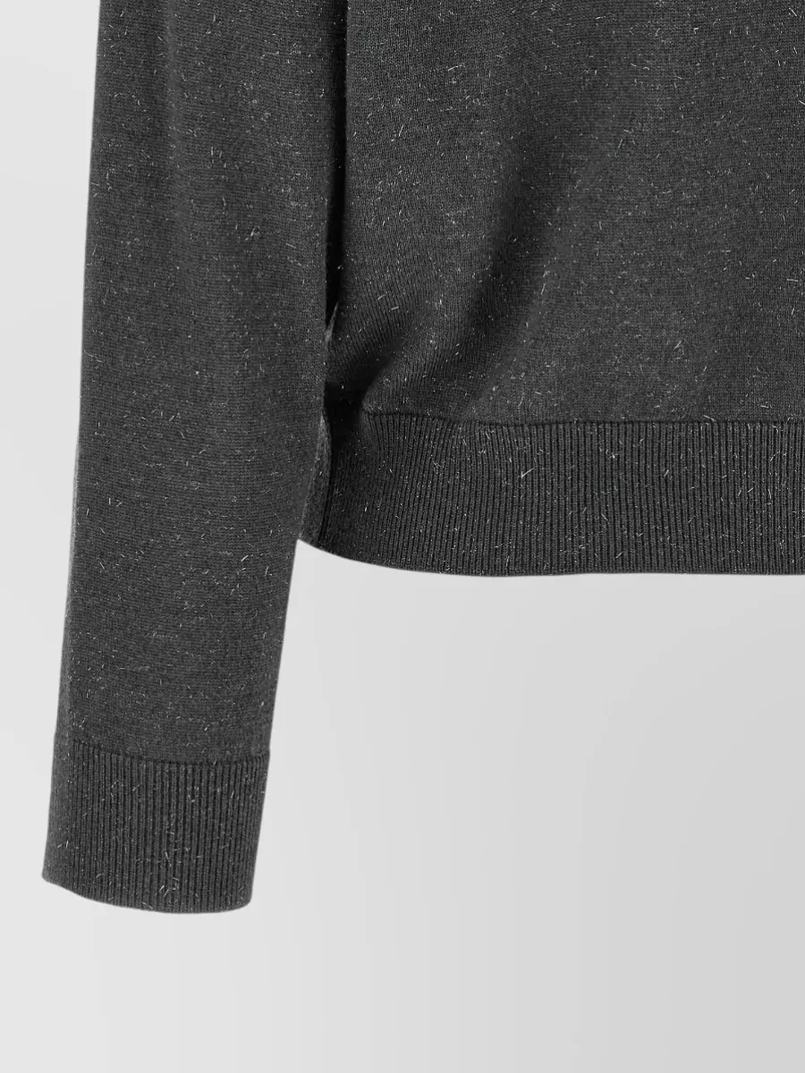Peserico Wool Blend Lame Turtleneck Sweater