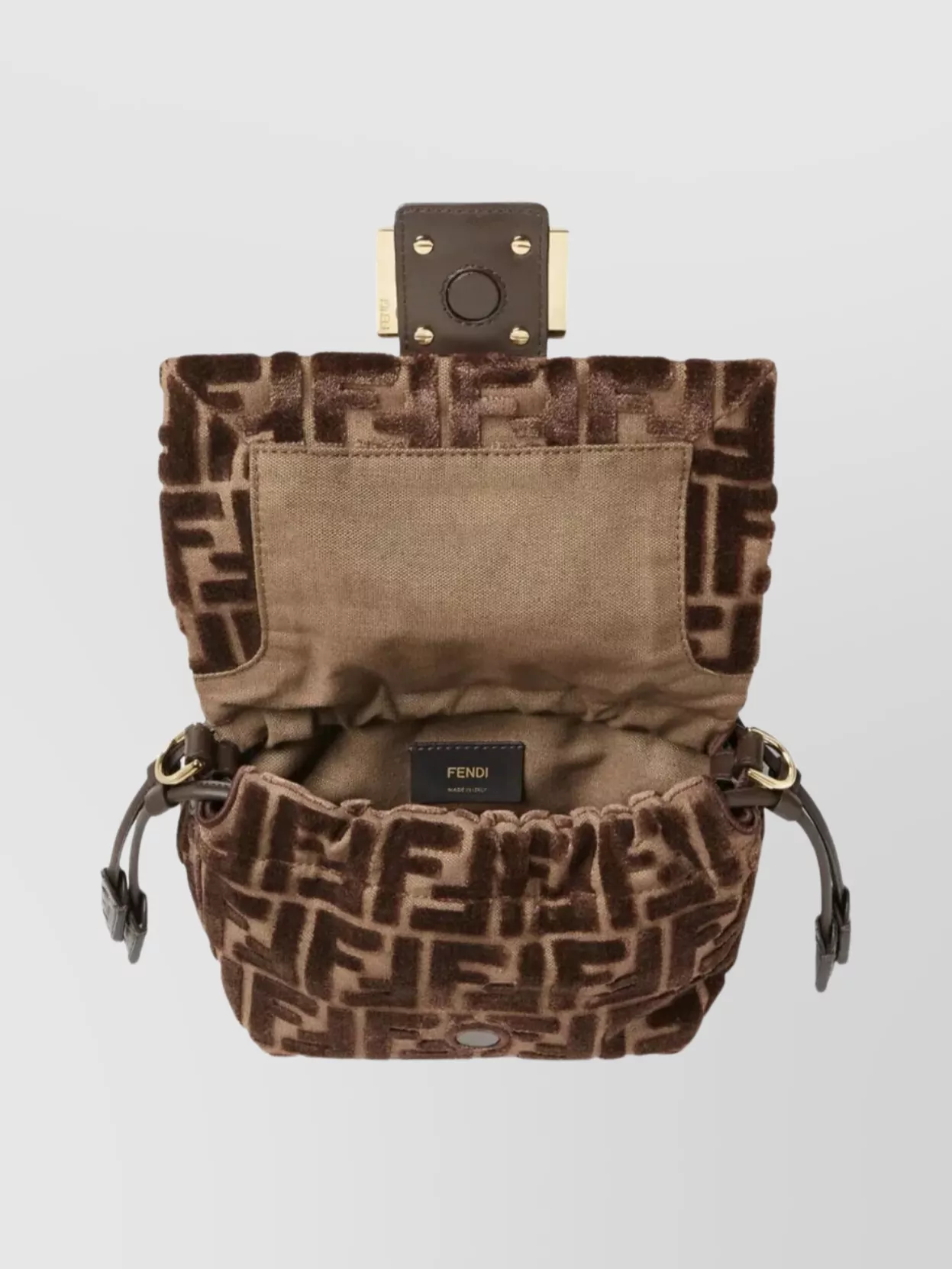 Fendi Small Monogram Cross-Body Bag And Handle
