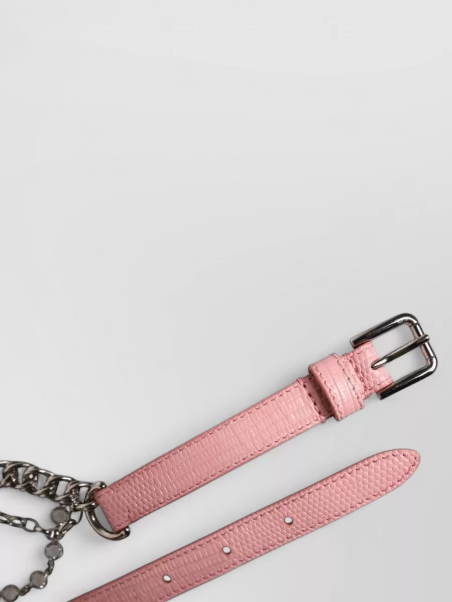 Dolce&Gabbana Leather Embellished Belt