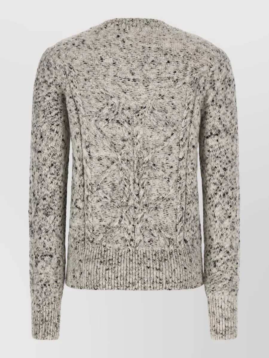 Isabel Marant Etoile Alpaca Wool Cable-Knit Crew-Neck Jumper