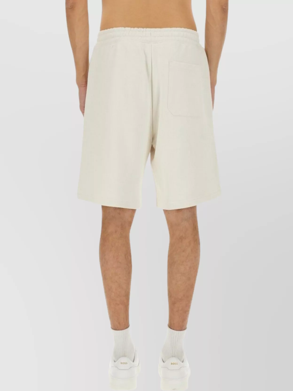Hugo Boss Elastic Waistband Shorts With Back And Side Pockets