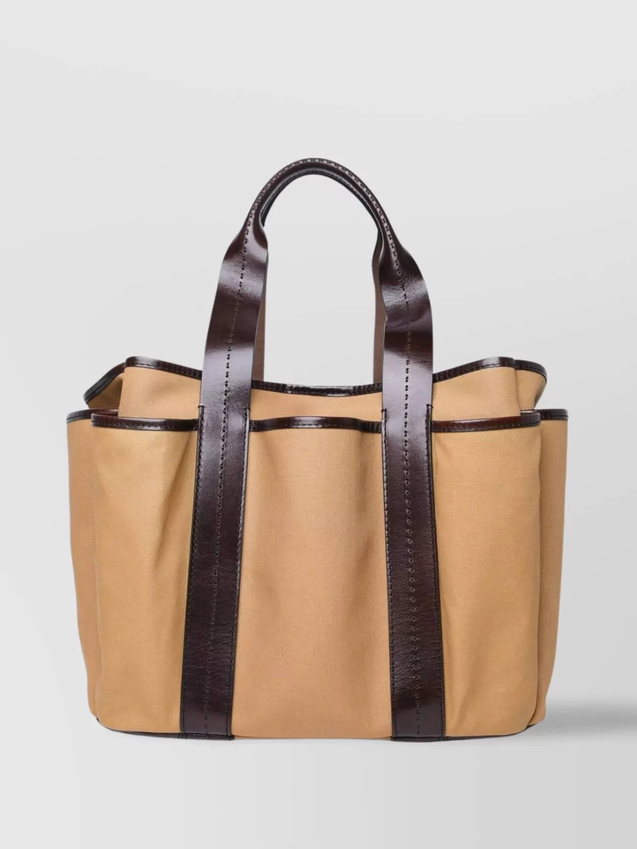 Max Mara 'gardener' Structured Tote Bag With External Pocket