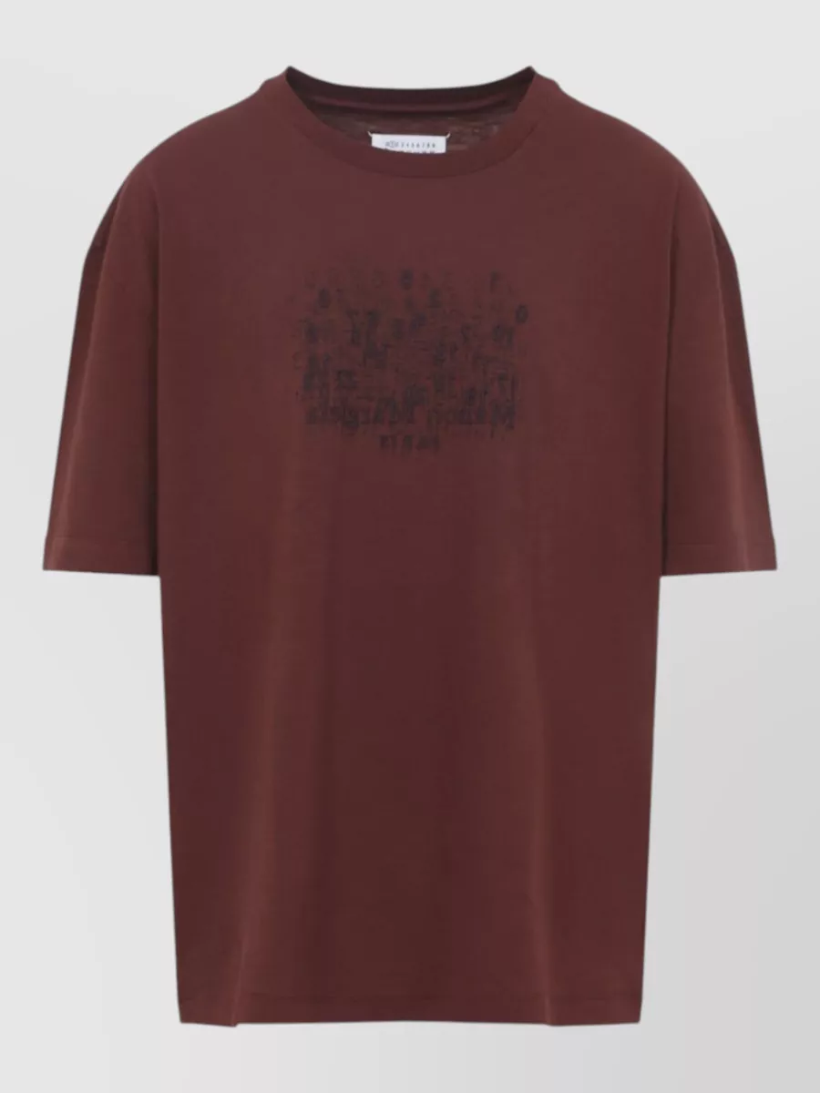 Maison Margiela Printed Oversized Cotton T-Shirt