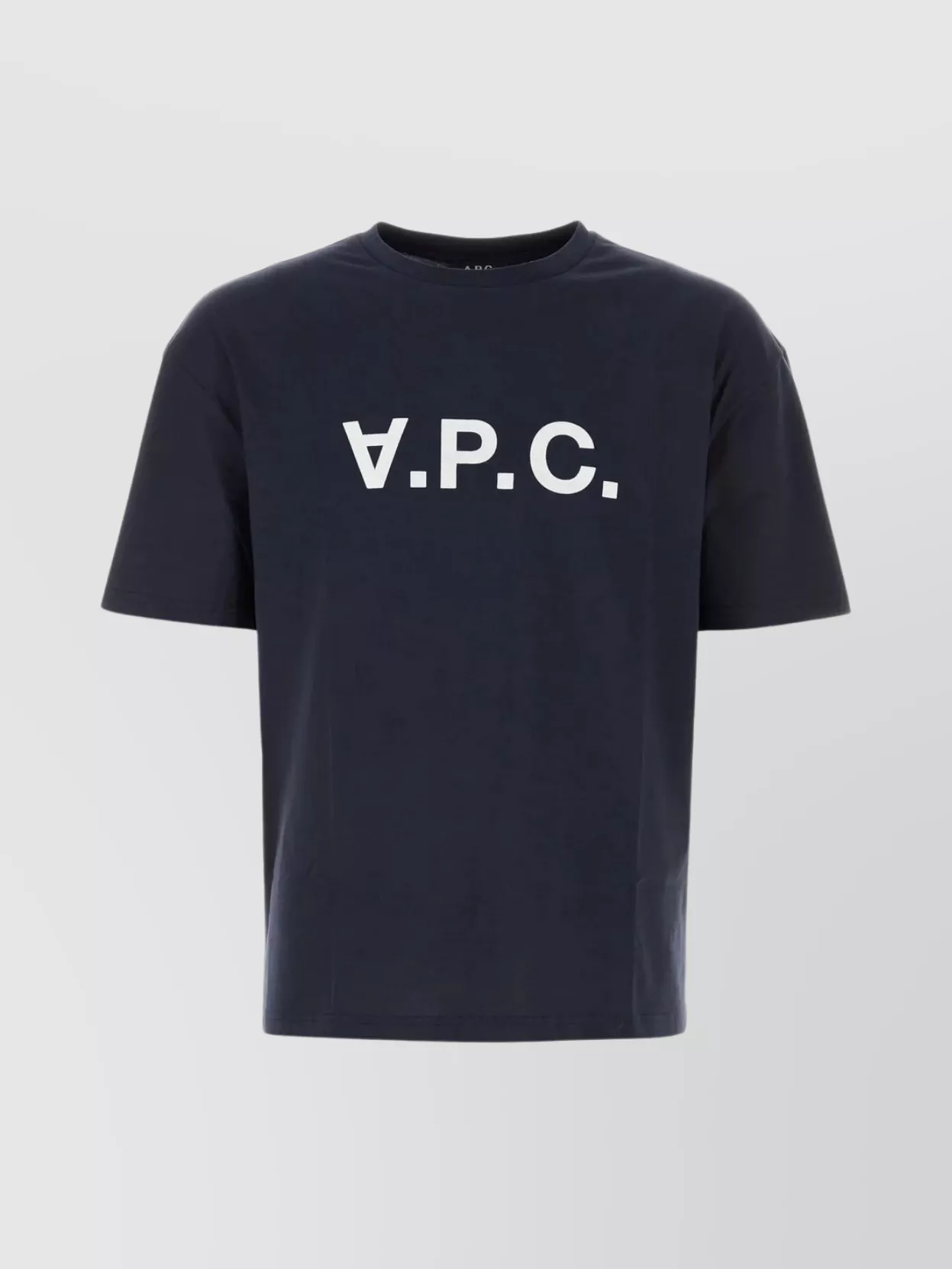 Shop Apc River Ribbed Crew-neck Cotton T-shirt In Blue