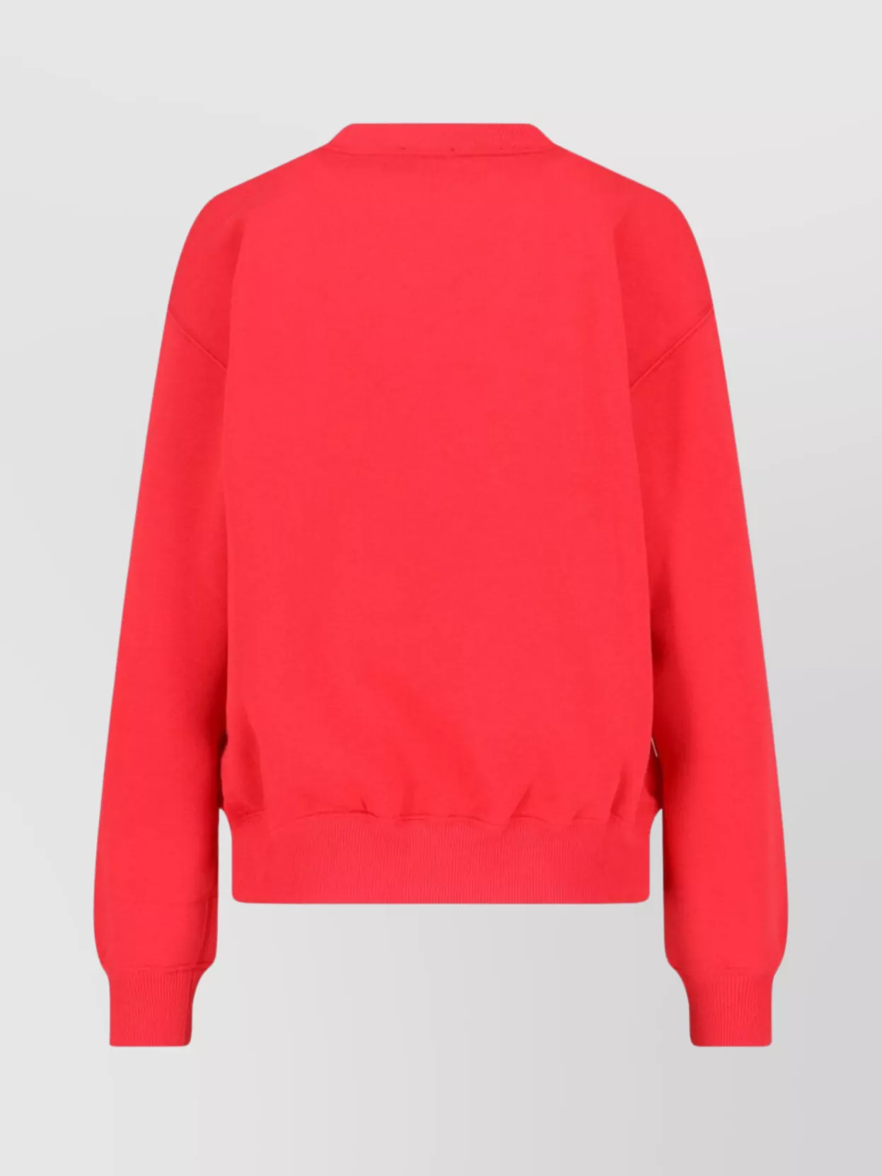 Polo Ralph Lauren Crew Neck Long Sleeve Sweatshirt With Ribbed Cuffs In Orange