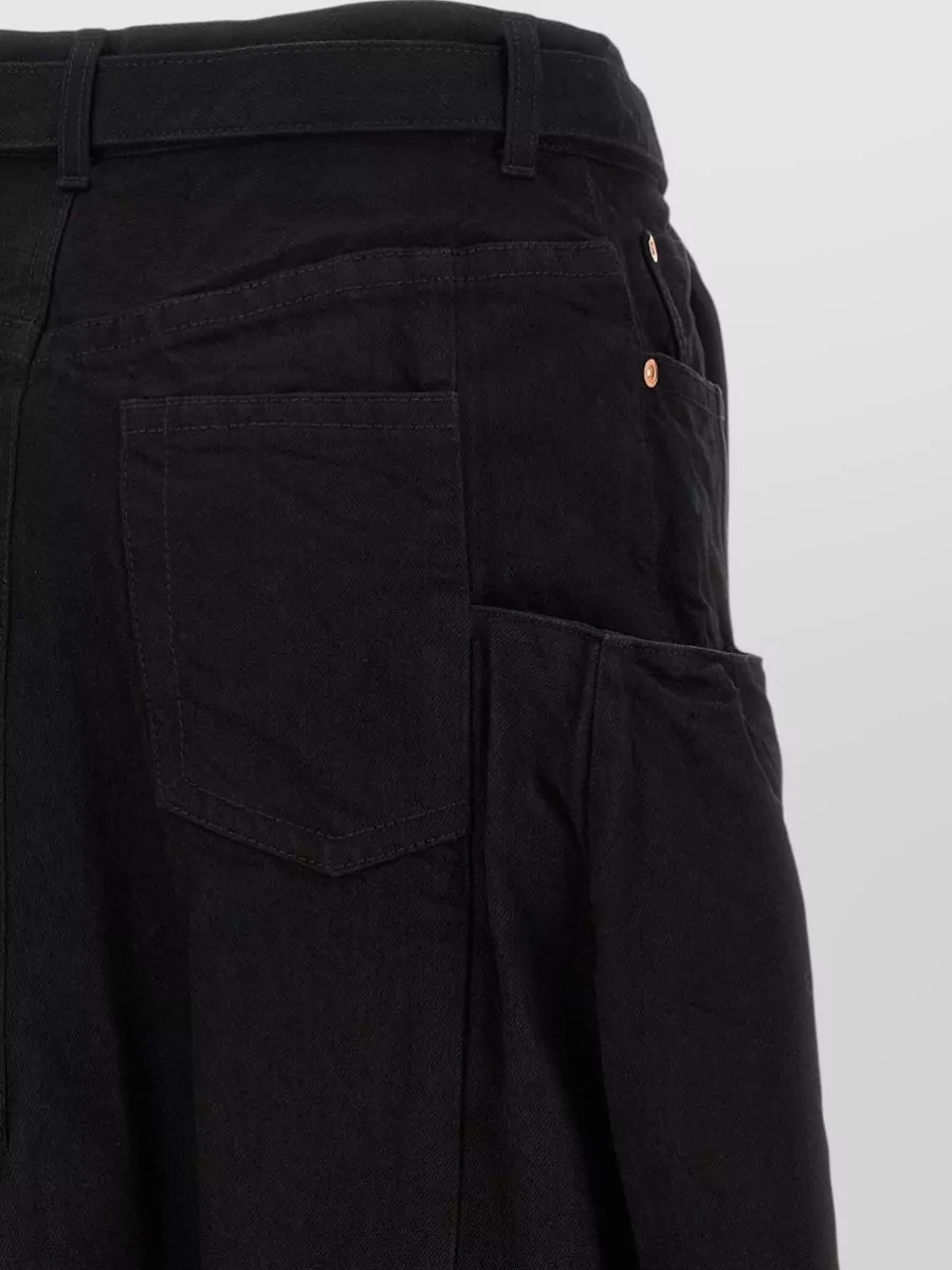 Sacai Denim Trompe L’oeil Maxi Skirt
